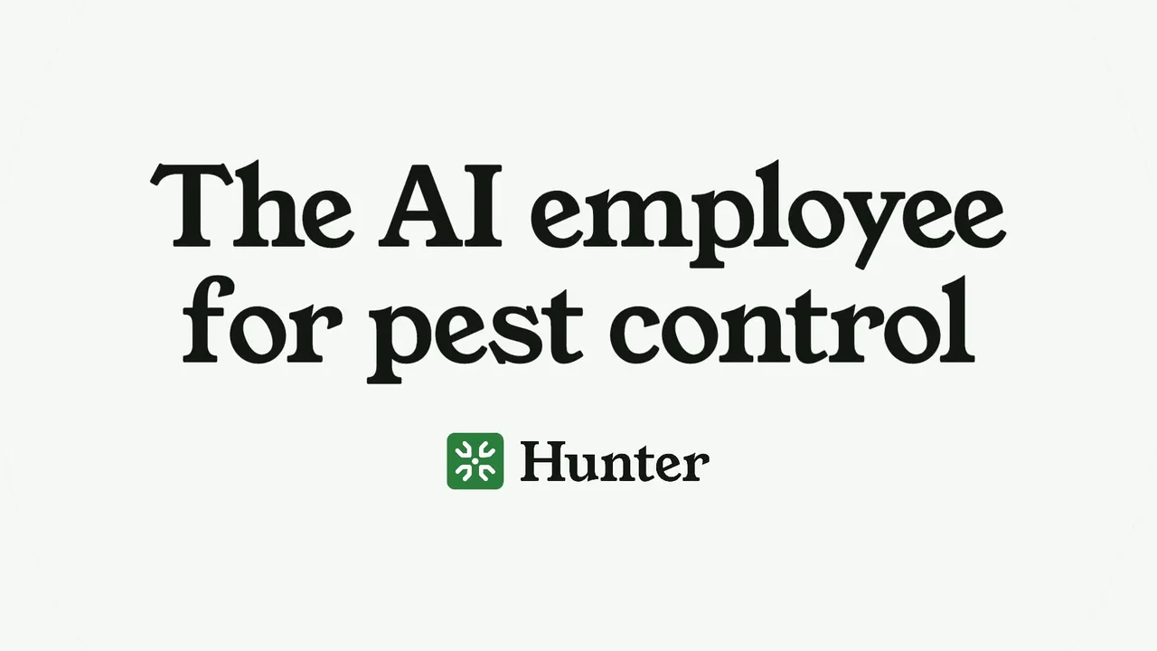 The Hunter dashboard: the AI agent's overnight summary, today's run sheet and outstanding invoices
